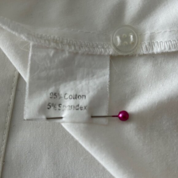 Megan Brown Off White Blouse Sz 34 - Picture 6 of 8